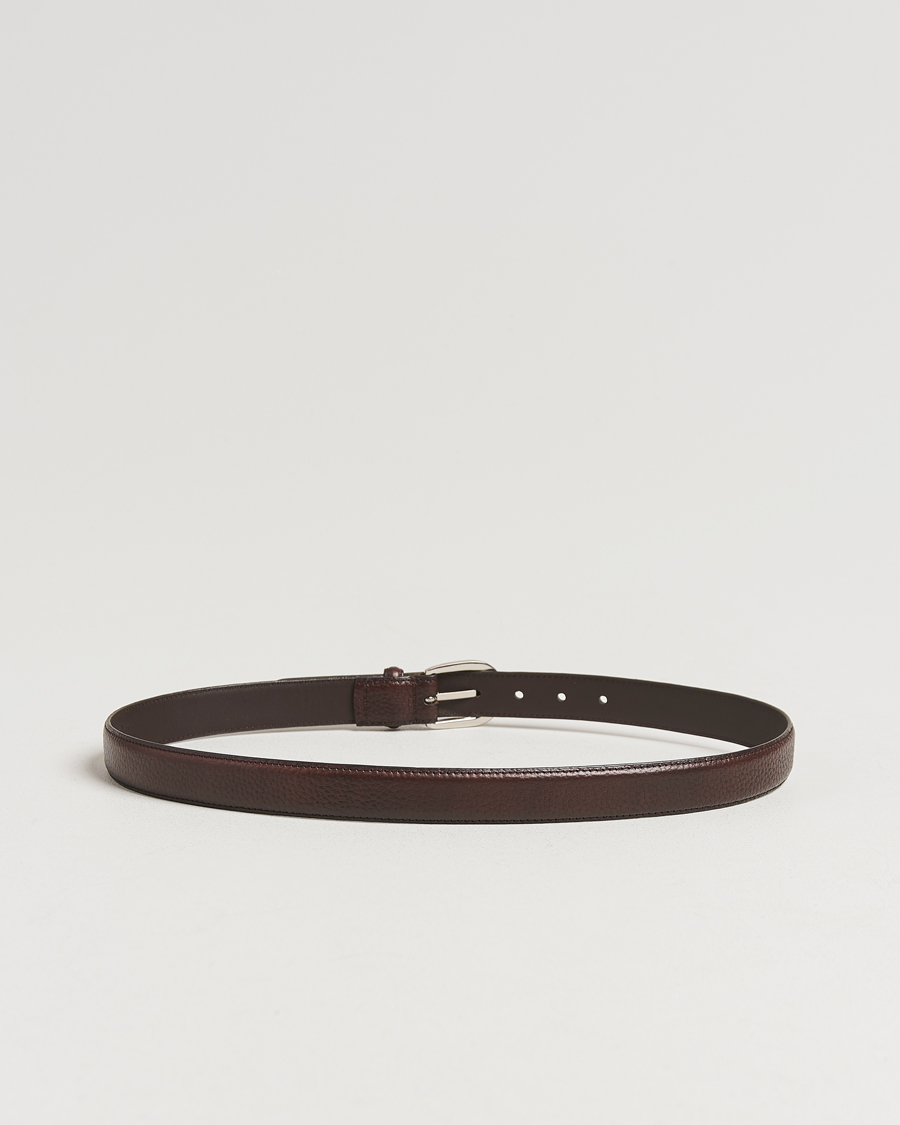 Herre | Bælter | Loake Shoemakers | Harry Grained Leather Belt Dark Brown