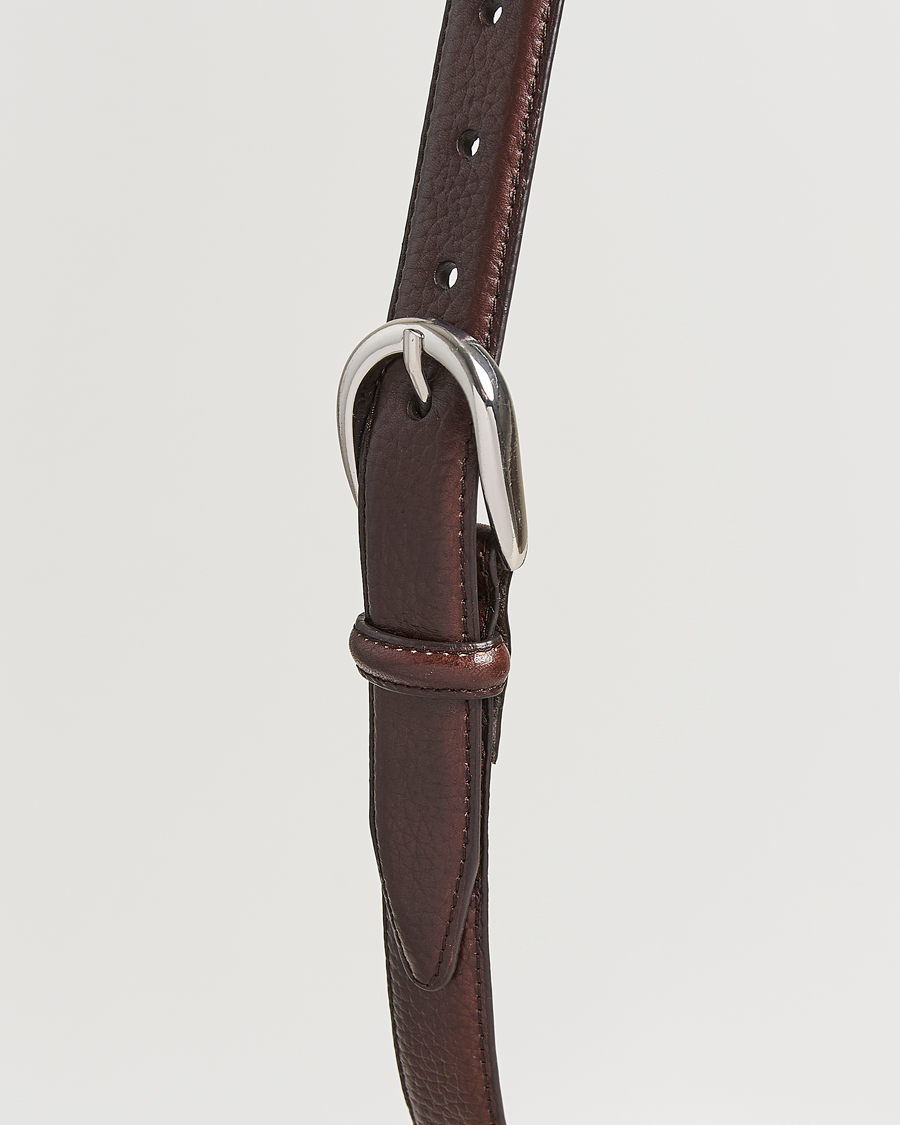 Herre | Bælter | Loake Shoemakers | Harry Grained Leather Belt Dark Brown