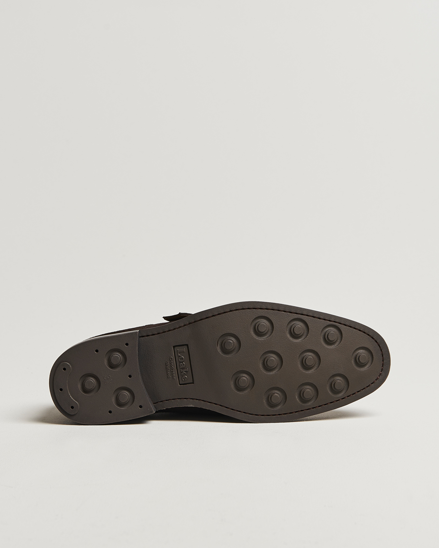 Herre | Monk straps | Loake 1880 | 357 Suede Single Monk Dark Brown