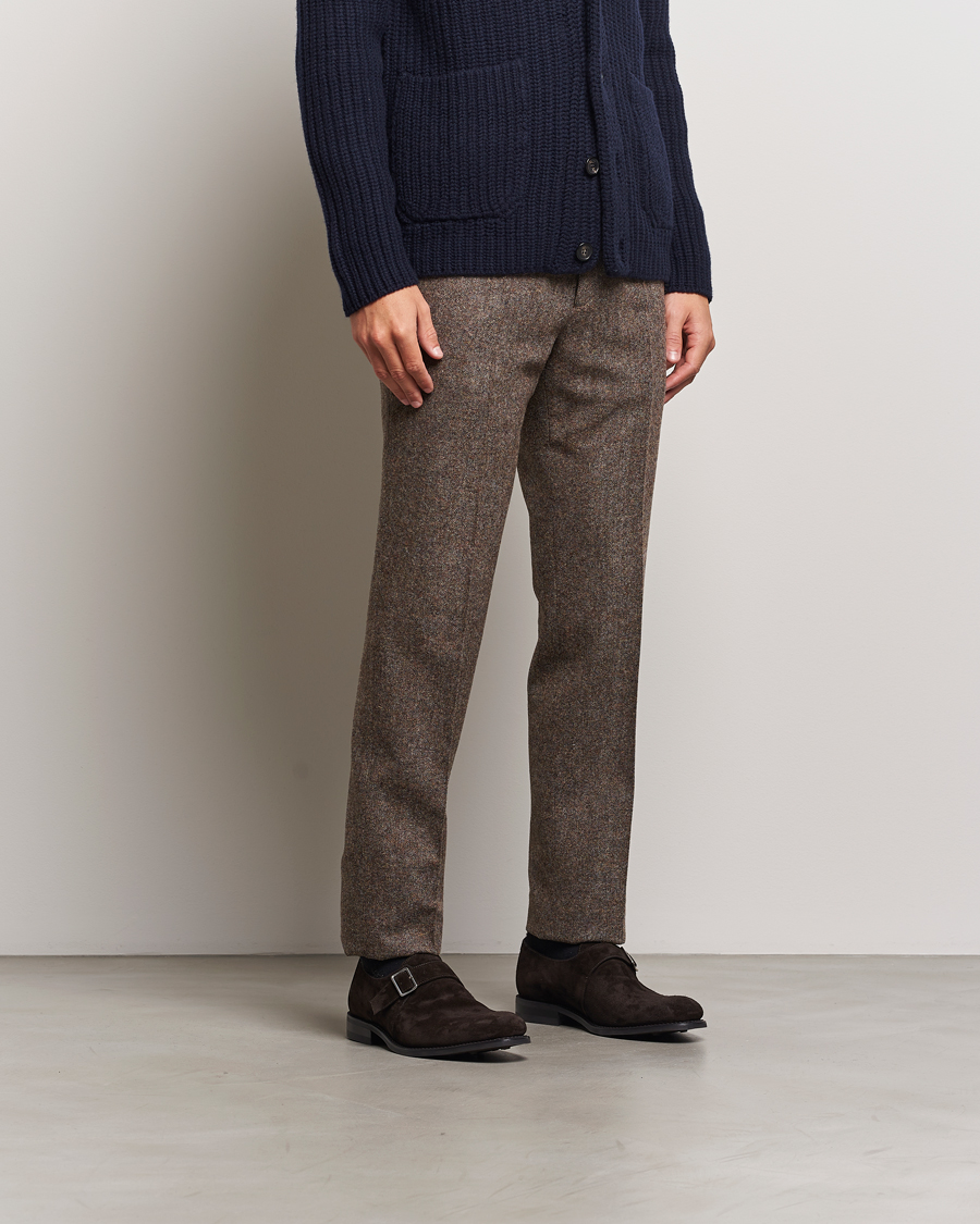 Herre | Monk straps | Loake 1880 | 357 Suede Single Monk Dark Brown