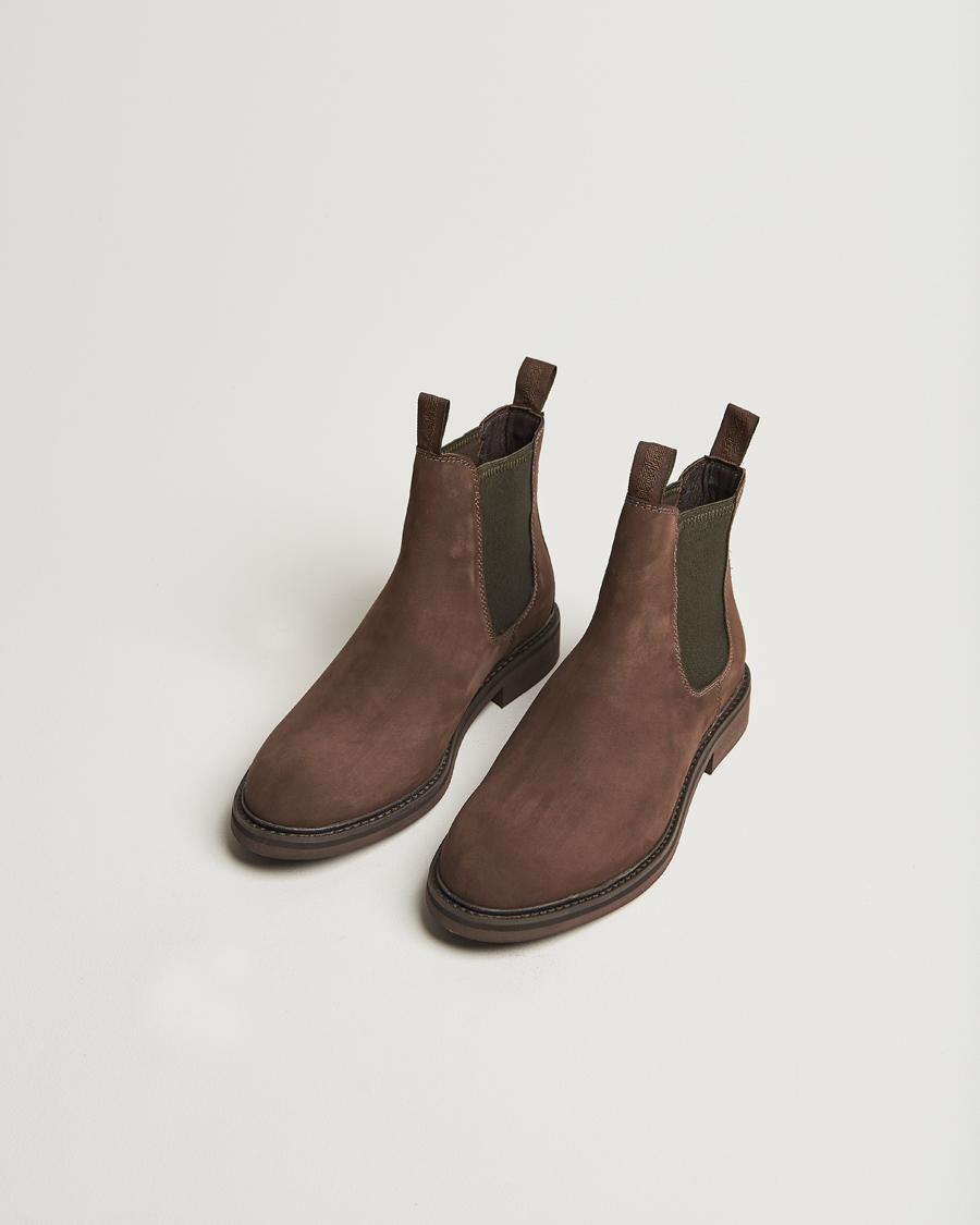 Herre | Støvler | Loake Shoemakers | Ducksworth Waterproof Chelsea Boot Brown Nubuck