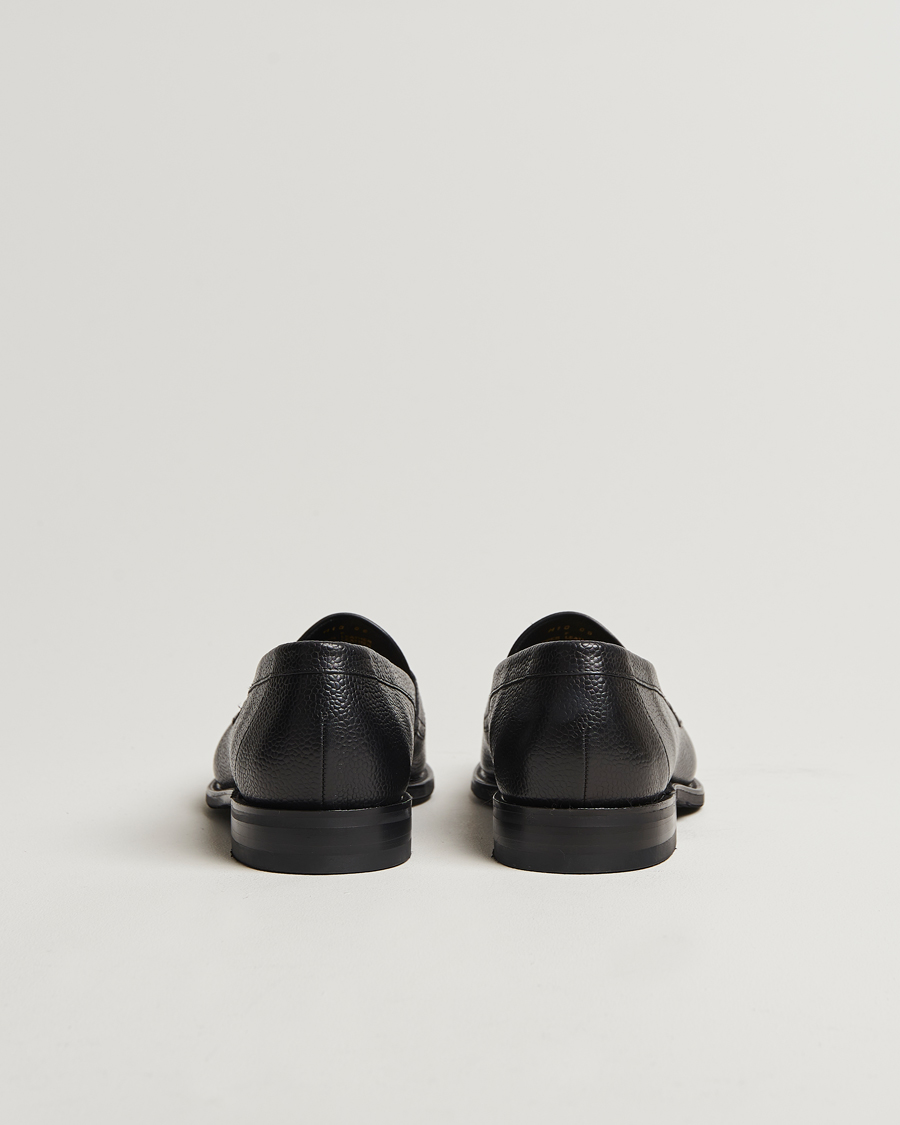 Herre | Loafers | Loake Shoemakers | Loake 1880 Imperial Grained Penny Loafer Black