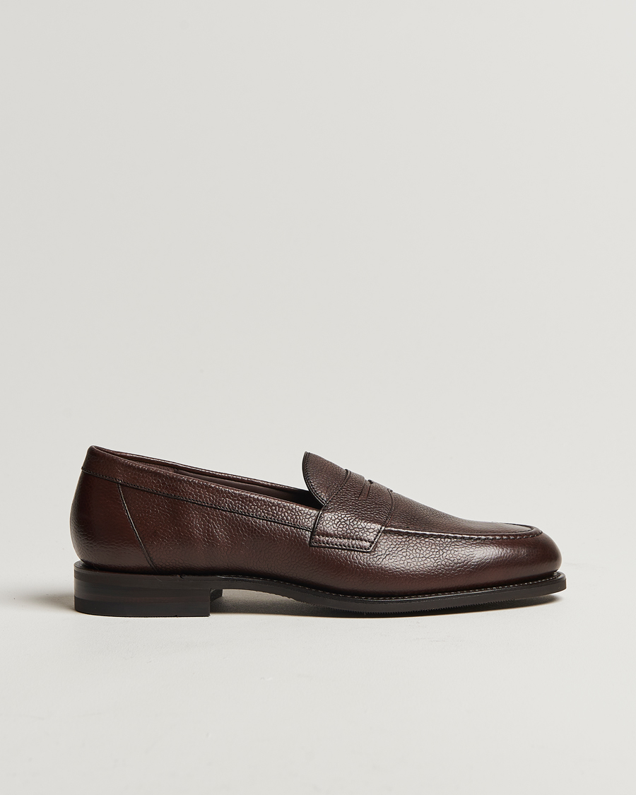 Herre | Loafers | Loake Shoemakers | Imperial Grained Penny Loafer Dark Brown