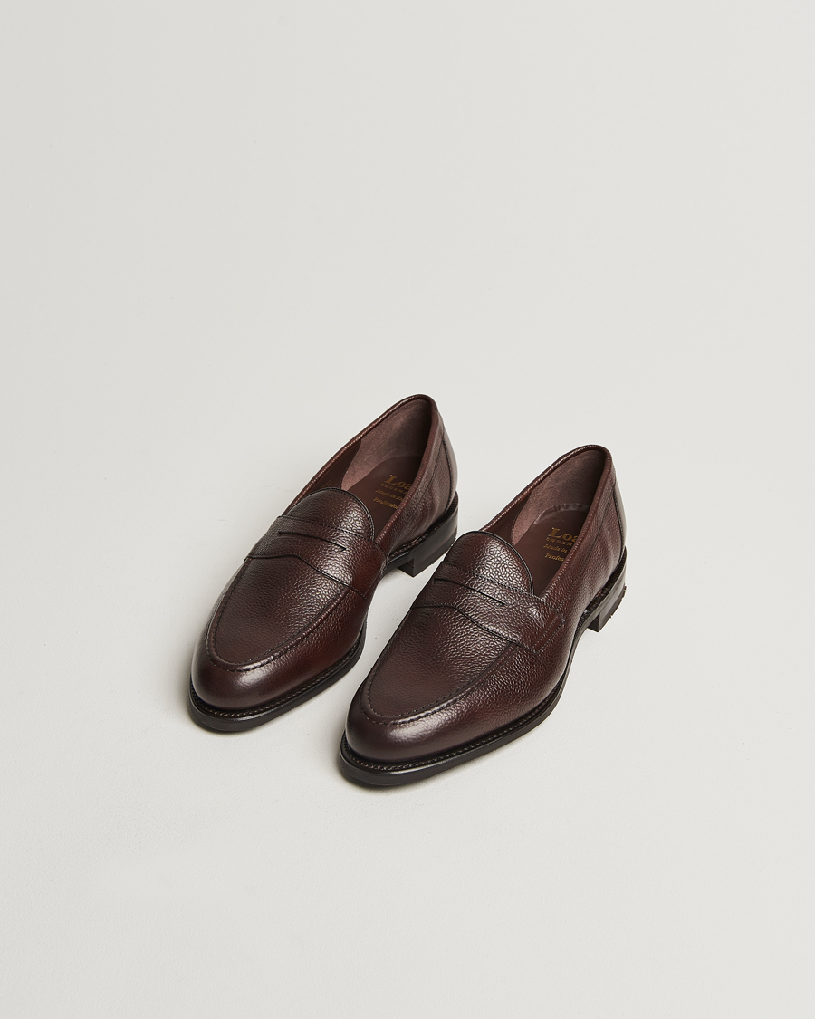 Herre | Loafers | Loake Shoemakers | Imperial Grained Penny Loafer Dark Brown