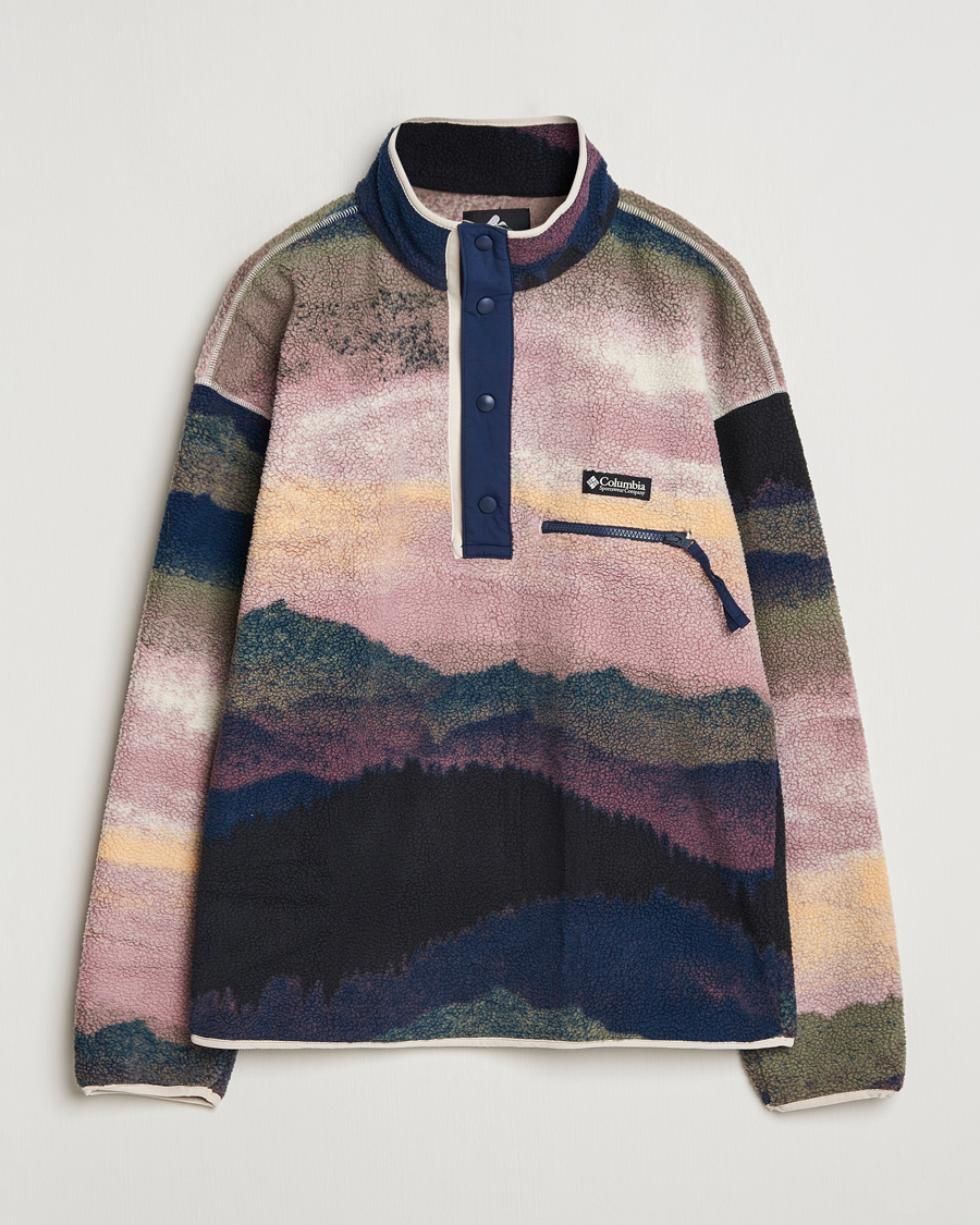 Herre | Trøjer | Columbia | Helvetia Printed Half Snap Fleece Navy