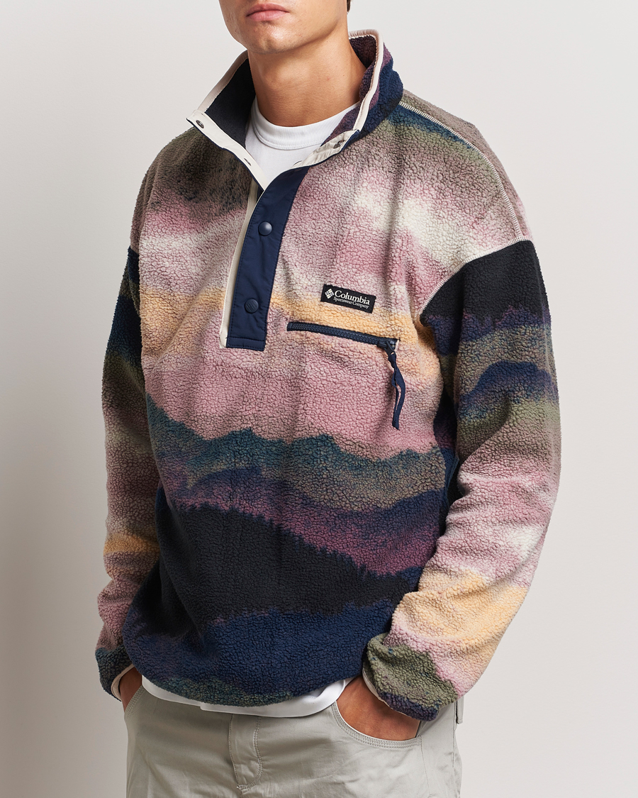Herre | Trøjer | Columbia | Helvetia Printed Half Snap Fleece Navy
