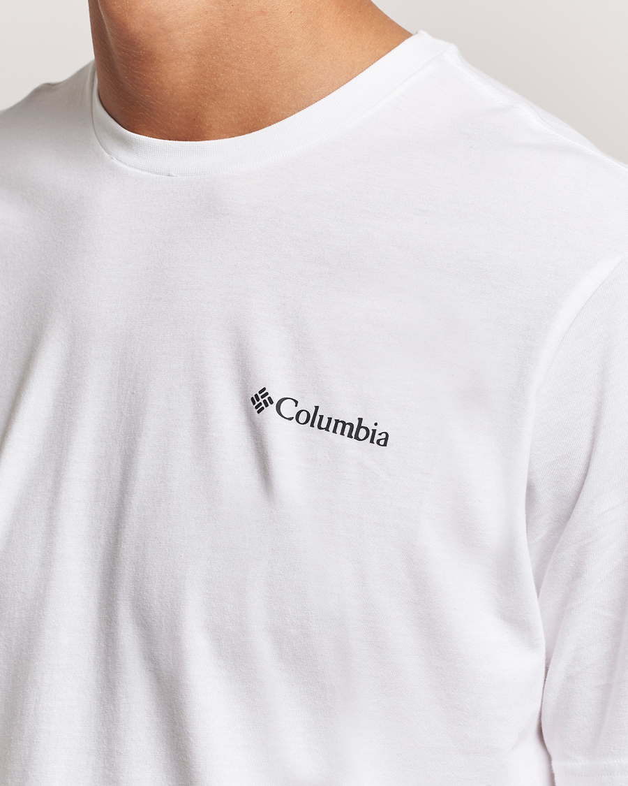 Herre | T-Shirts | Columbia | Rockaway River Back T-Shirt White