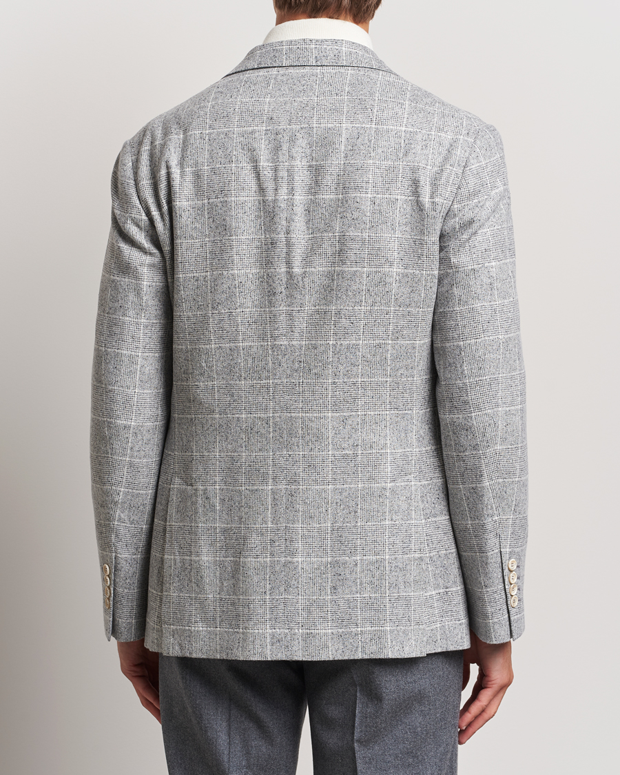 Herre | Blazere & jakker | Brunello Cucinelli | Single Breasted Check Blazer Pearl Grey