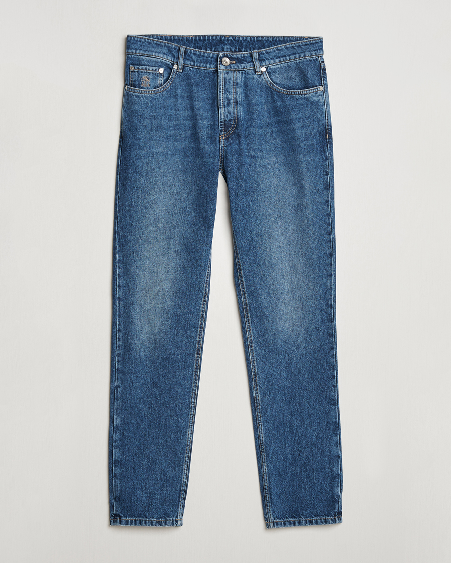 Herre | Jeans | Brunello Cucinelli | Traditional Fit Jeans Stone Wash