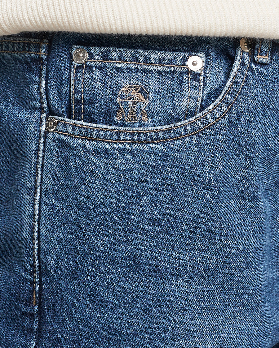 Herre | Jeans | Brunello Cucinelli | Traditional Fit Jeans Stone Wash