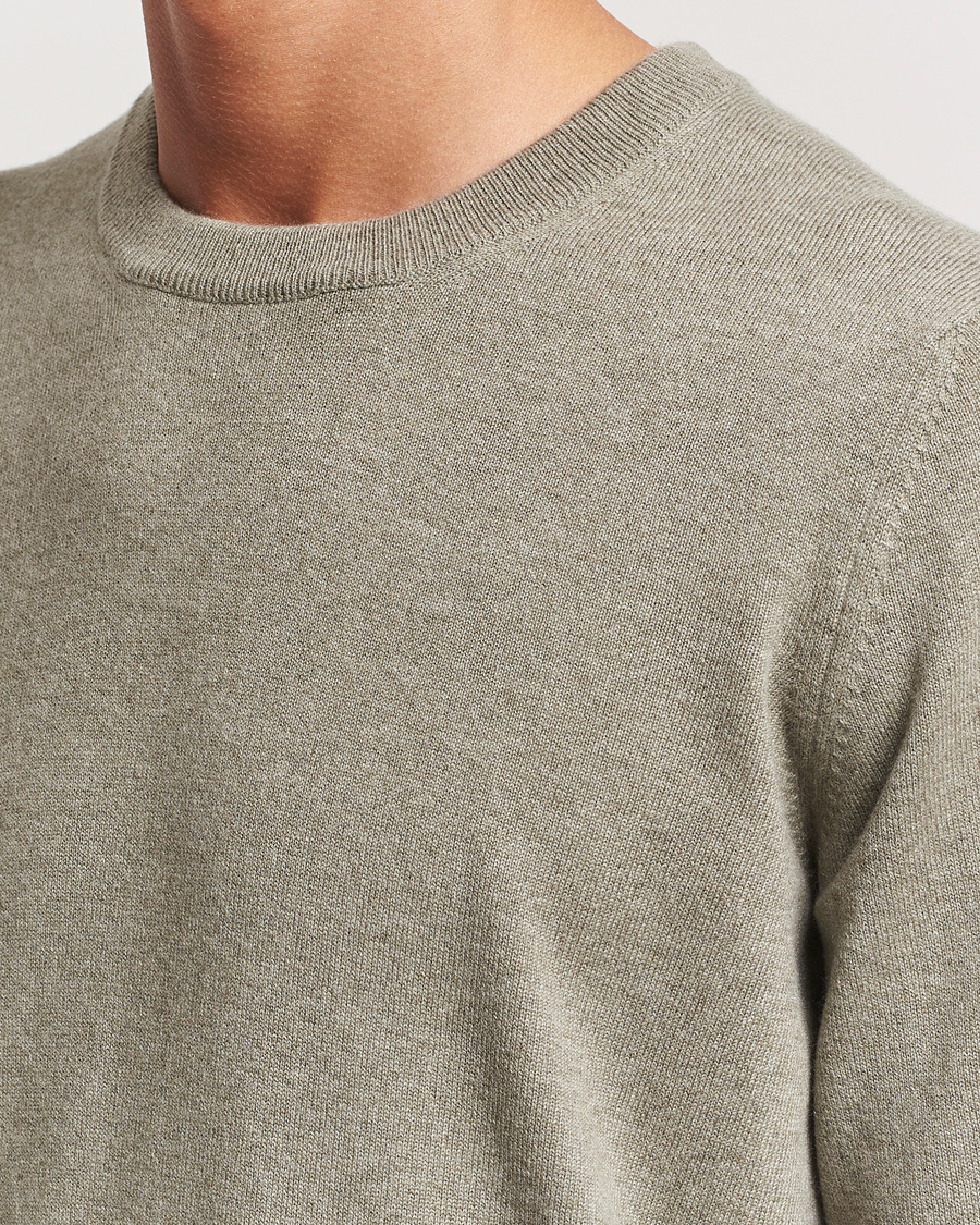 Herre | Trøjer | Brunello Cucinelli | 2 Ply Cashmere Pullover Olive