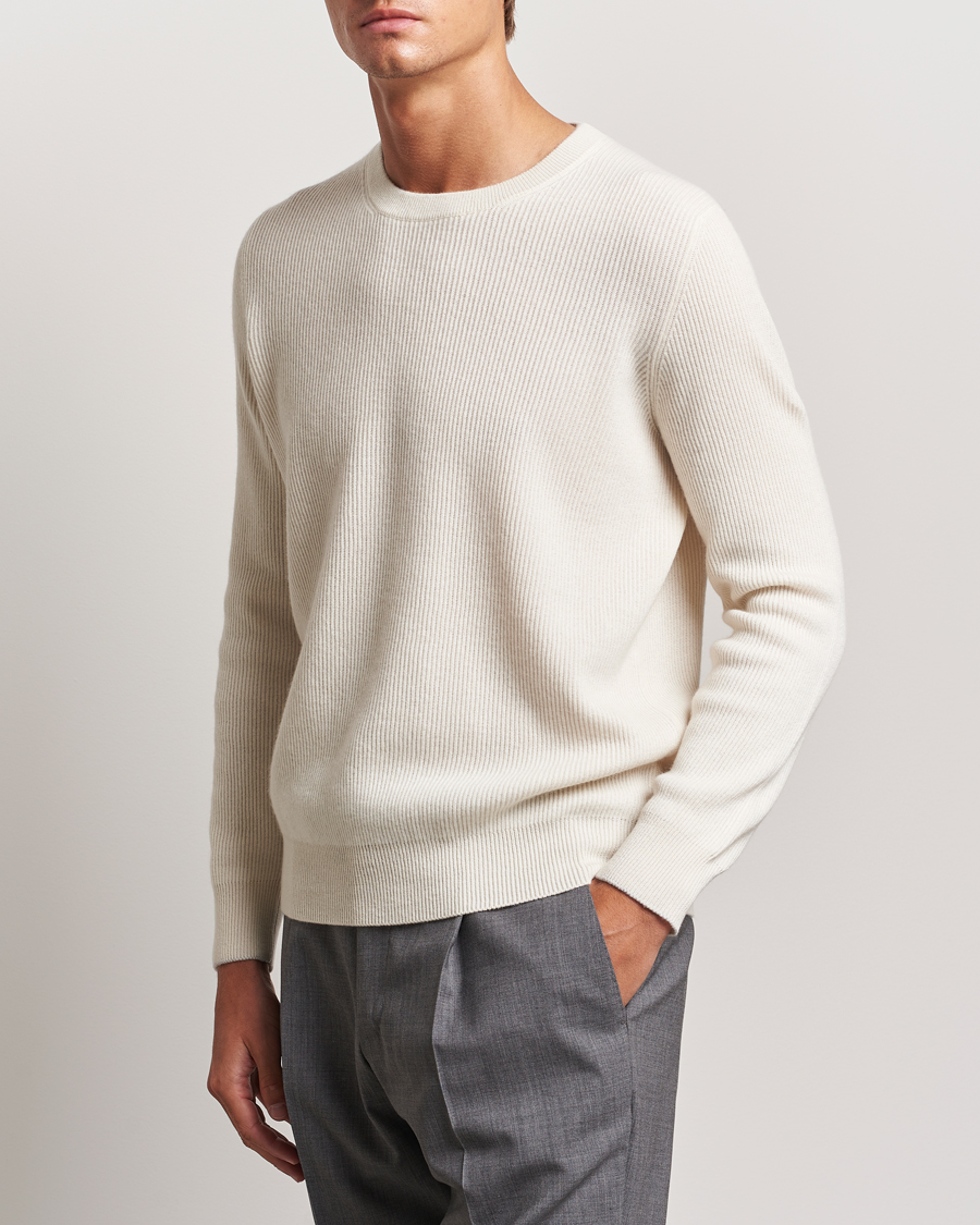Herre | Trøjer | Brunello Cucinelli | Cashmere Rib Crew Neck Sweater Panama