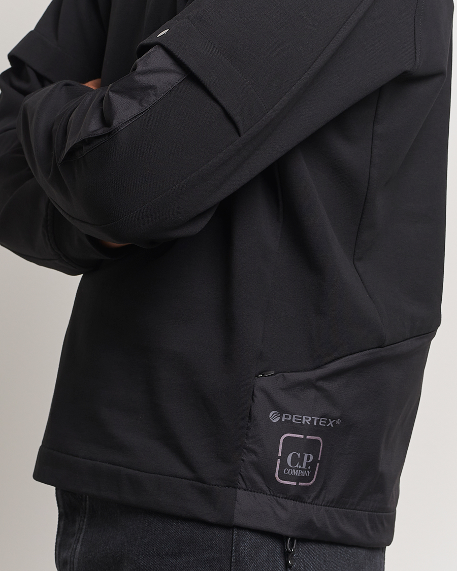 Herre | Trøjer | C.P. Company | Metropolis Fleece Cotton Pertex Crew Neck Black