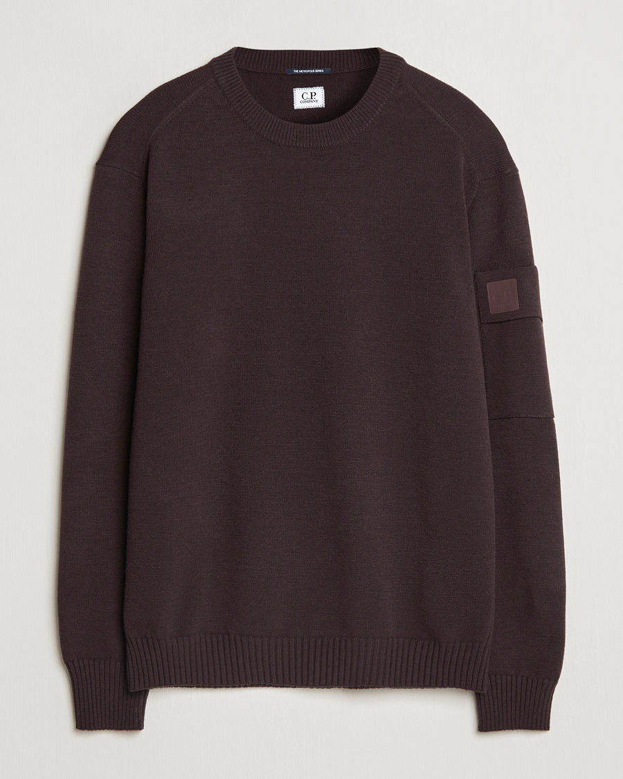 Herre | Trøjer | C.P. Company | Metropolis Knitted Crew Neck Brown