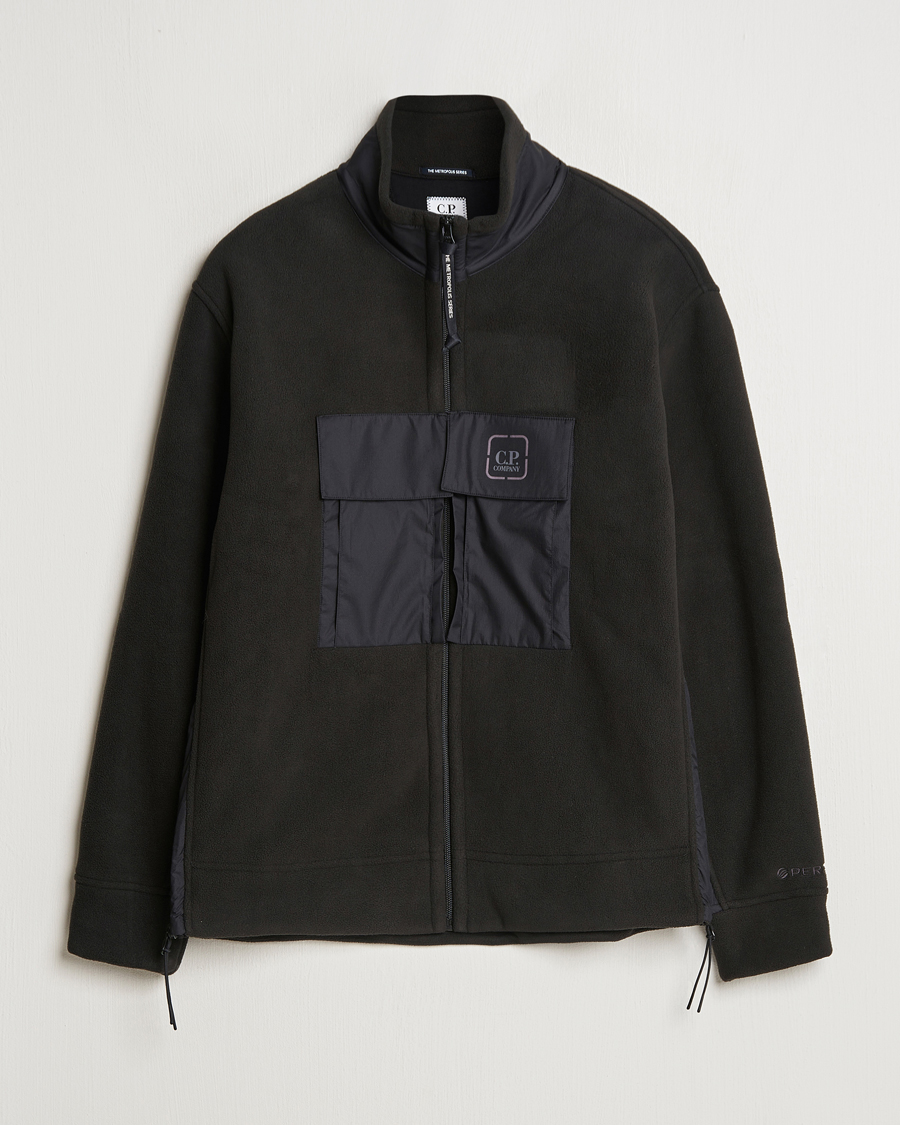 Herre | Trøjer | C.P. Company | Metropolis Polar Fleece Pertex Zip Black