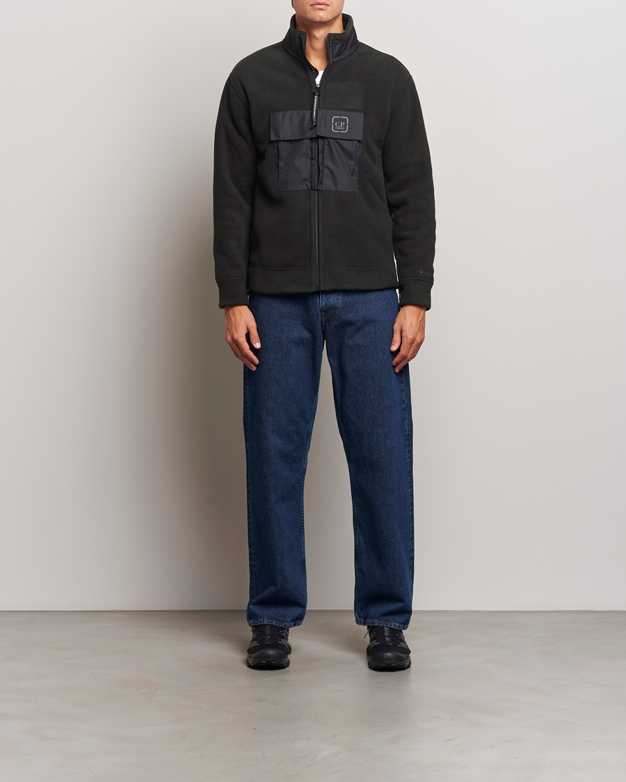 Herre | Trøjer | C.P. Company | Metropolis Polar Fleece Pertex Zip Black