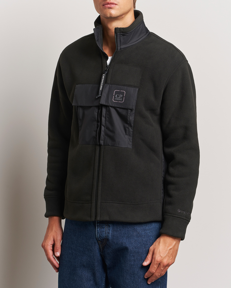 Herre | Trøjer | C.P. Company | Metropolis Polar Fleece Pertex Zip Black