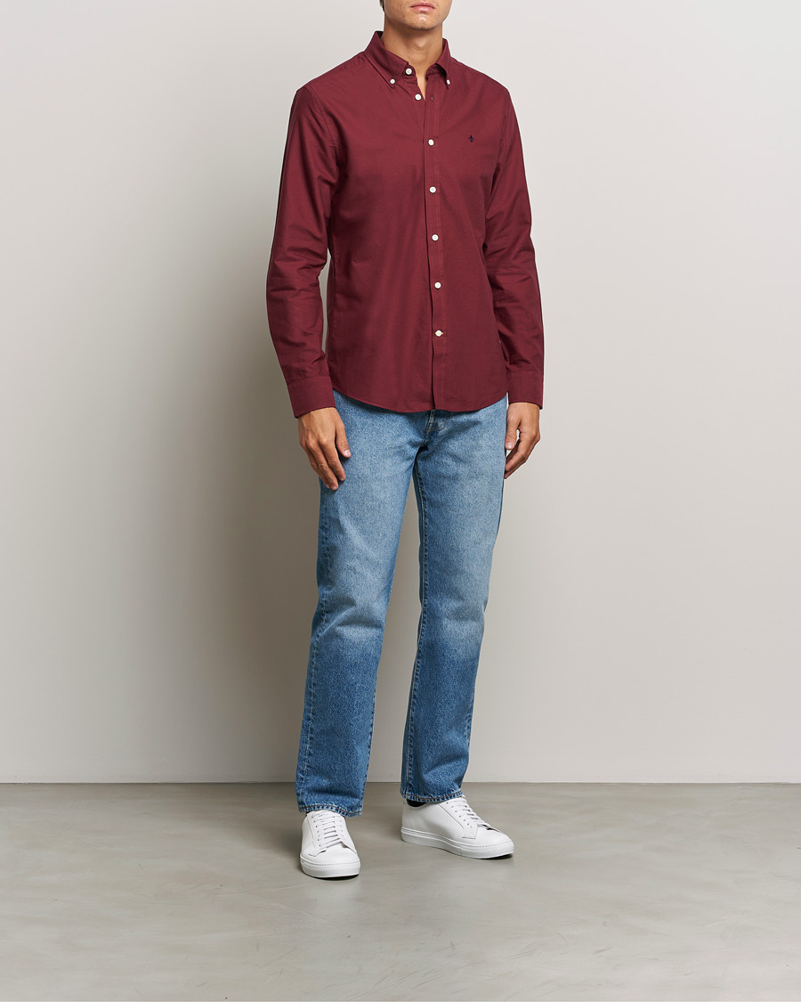 Herre | Skjorter | Morris | Douglas Oxford Shirt Wine Red