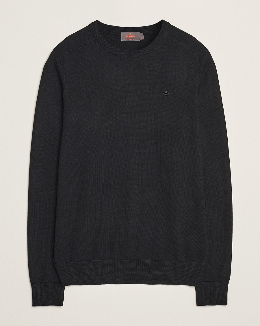 Herre | Trøjer | Morris | Merino O-neck Black
