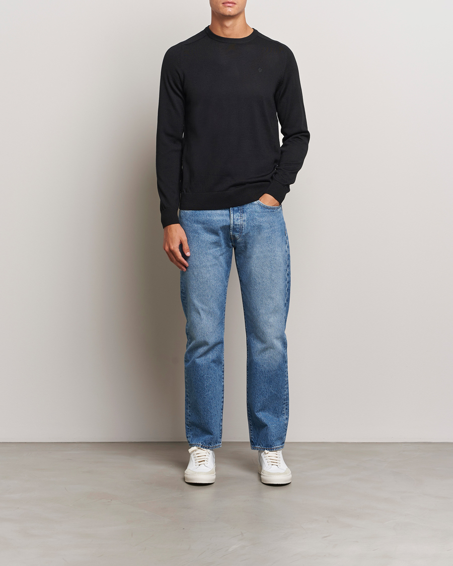 Herre | Trøjer | Morris | Merino O-neck Black