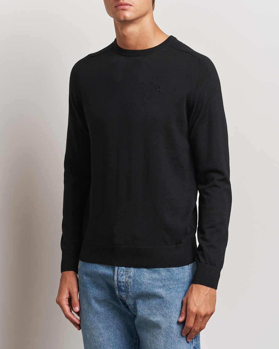 Herre | Trøjer | Morris | Merino O-Neck Black
