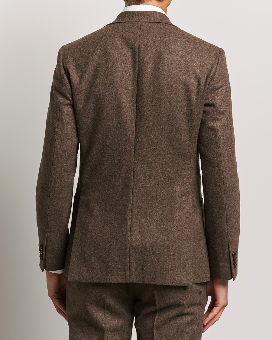 Herre | Blazere & jakker | Morris | Flannel Wool Blazer Brown