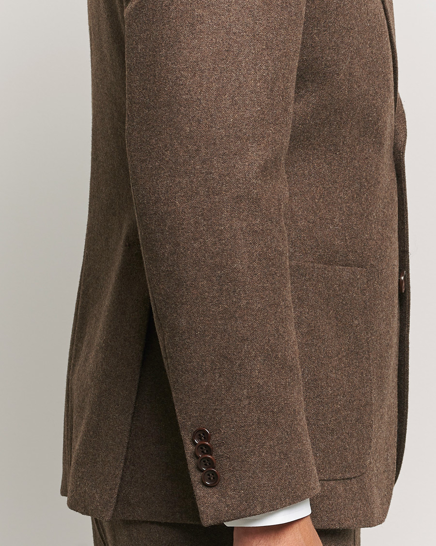 Herre | Blazere & jakker | Morris | Flannel Wool Blazer Brown