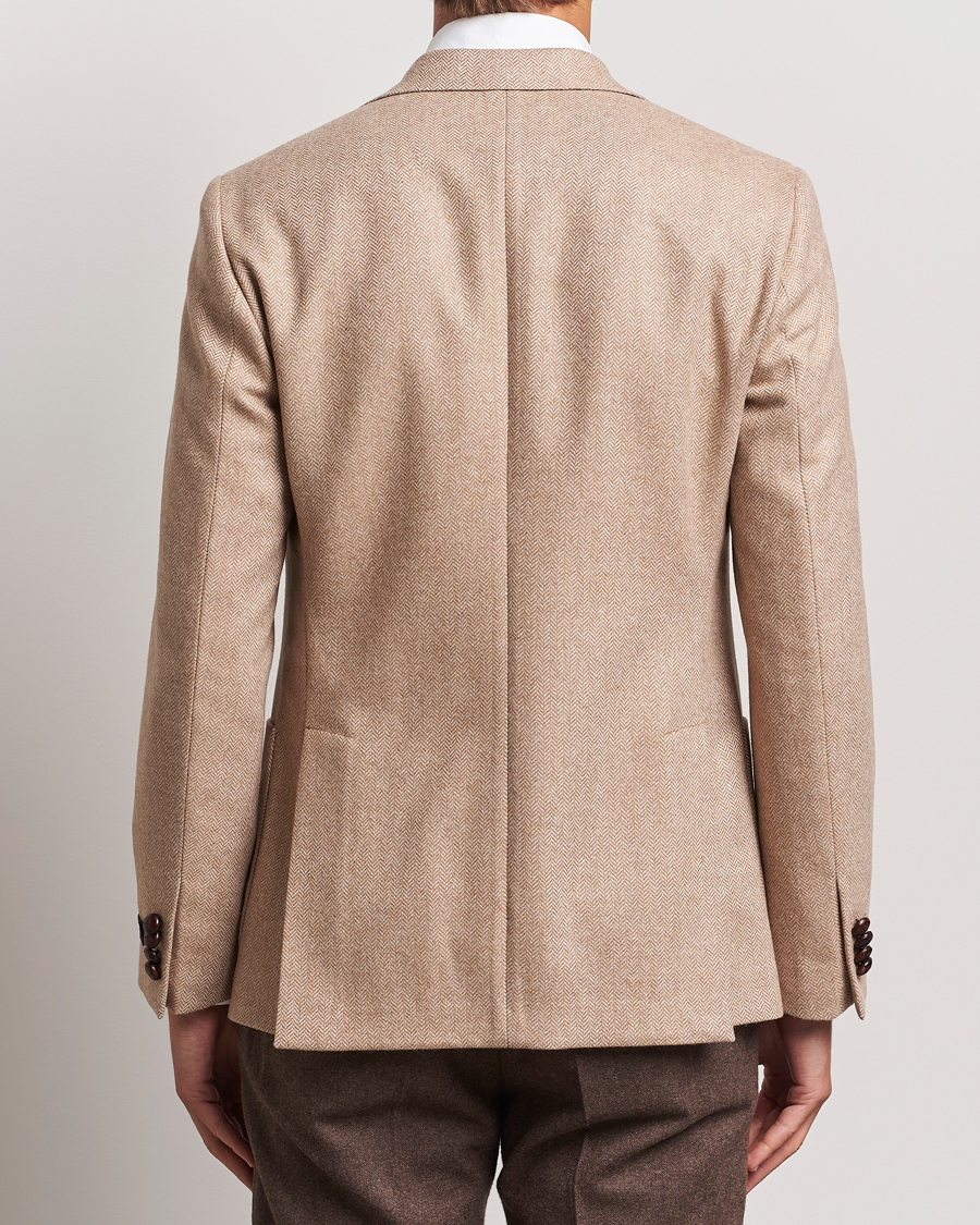 Herre | Blazere & jakker | Morris | Tweed Herringbone Blazer Brown