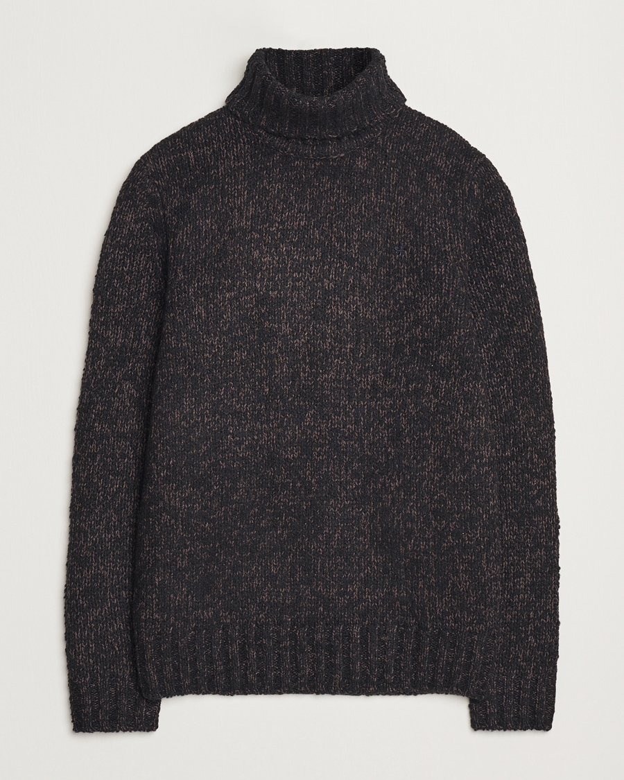 Herre | Trøjer | Morris | Herbert Heavy Knitted Rollneck Brown