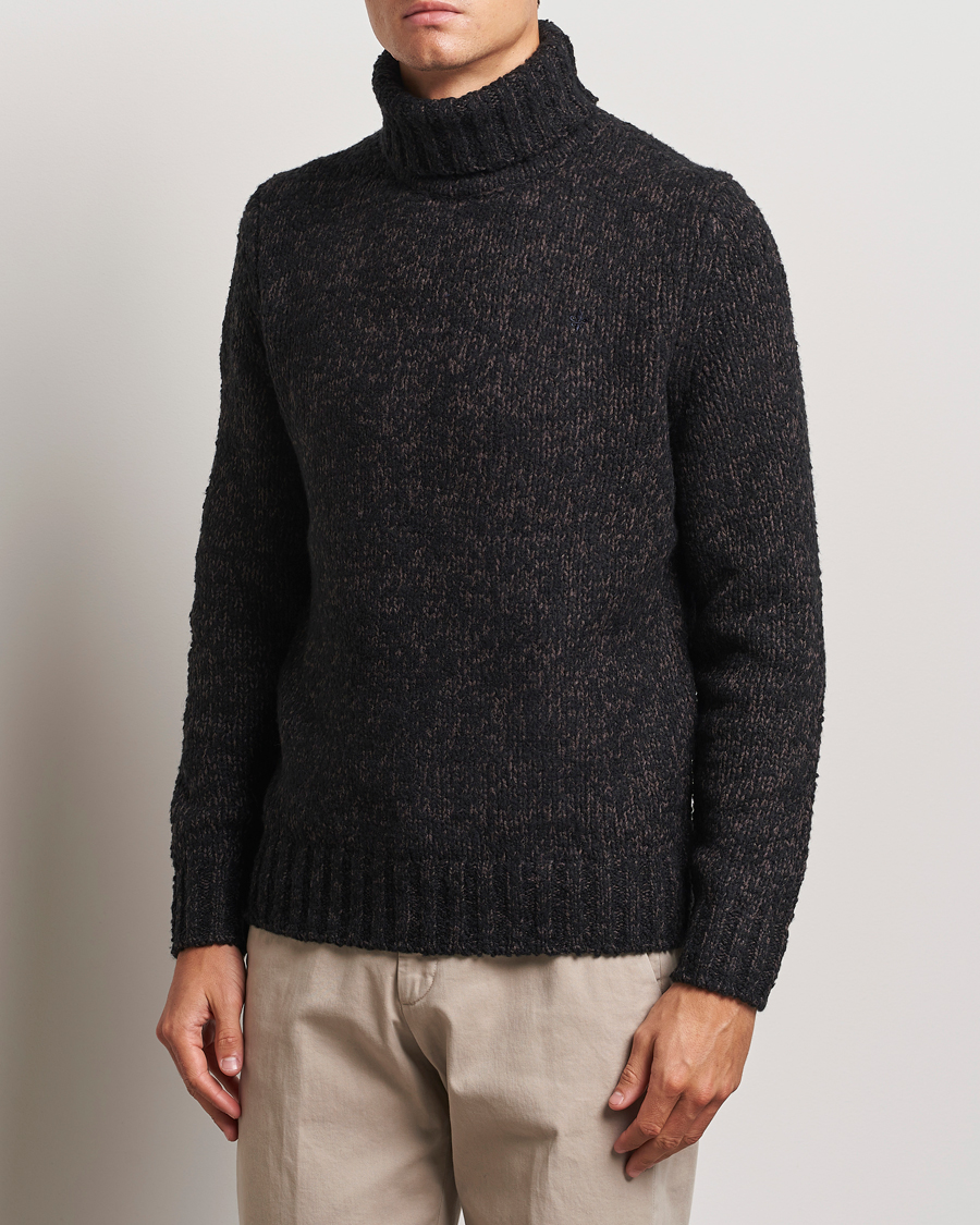 Herre | Trøjer | Morris | Herbert Heavy Knitted Rollneck Brown