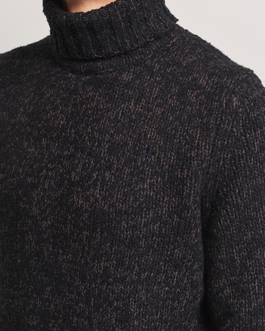 Herre | Trøjer | Morris | Herbert Heavy Knitted Rollneck Brown