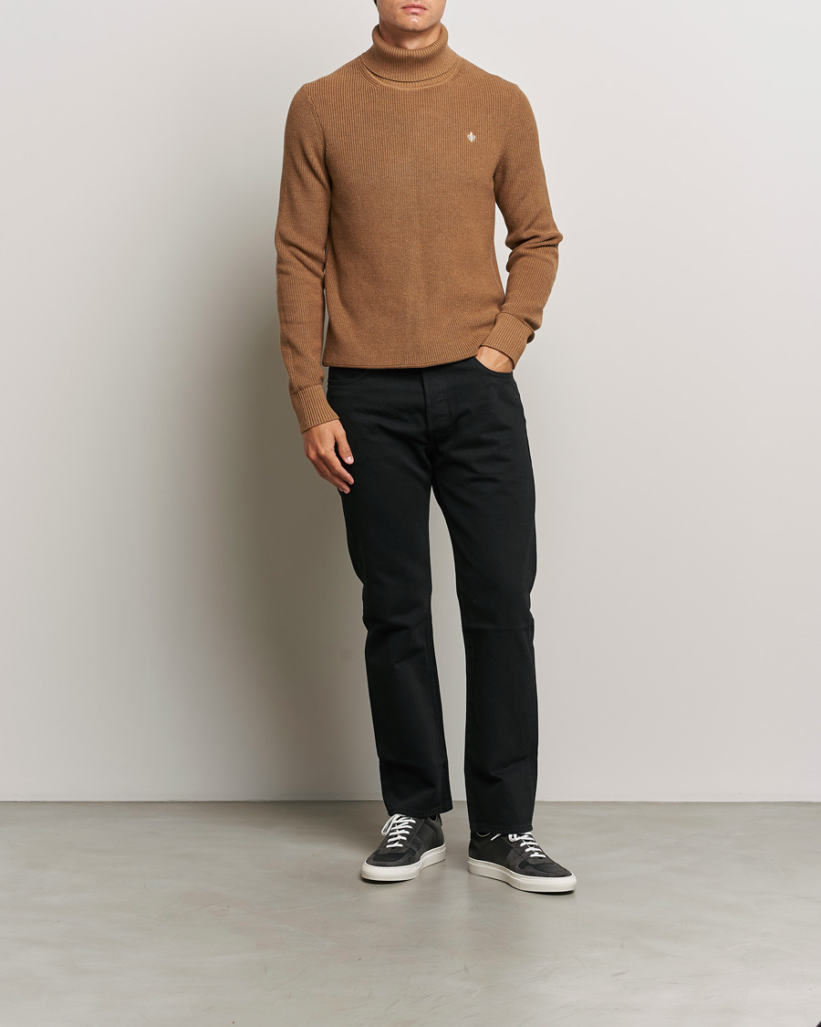 Herre | Trøjer | Morris | Bernard Cotton Rollneck Camel