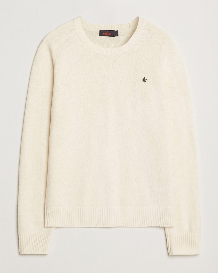 Herre | Trøjer | Morris | Hertford Merino Crew Neck Off White