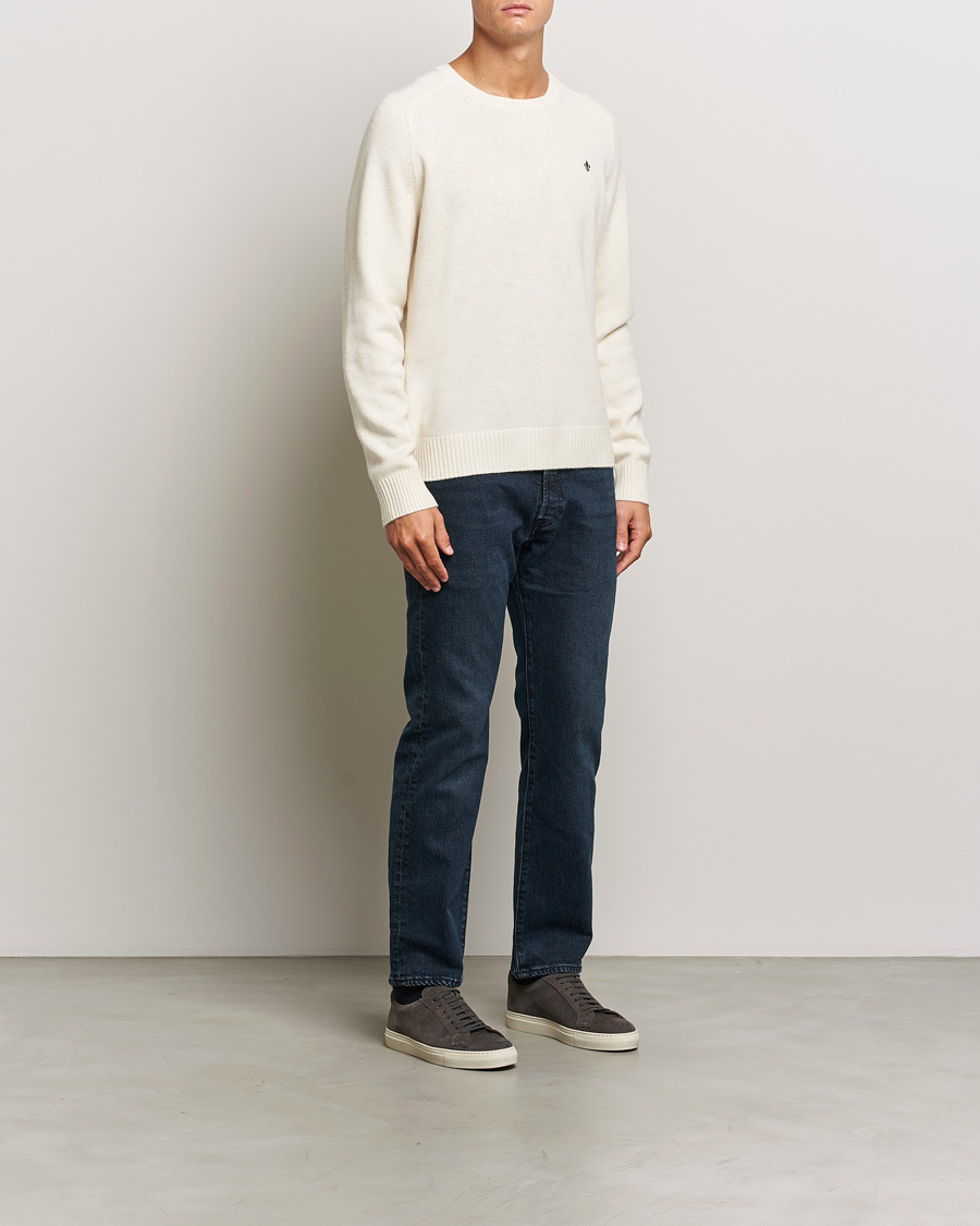 Herre | Trøjer | Morris | Hertford Merino Crew Neck Off White
