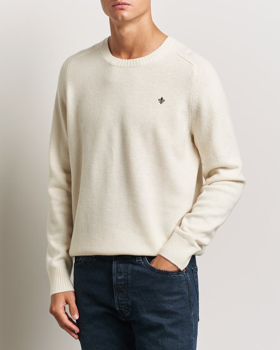 Herre | Trøjer | Morris | Hertford Merino Crew Neck Off White