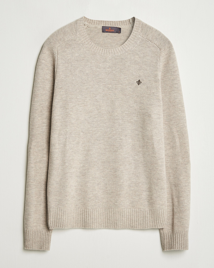 Herre | Trøjer | Morris | Hertford Merino Crew Neck Khaki