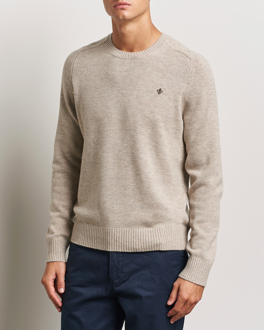 Herre | Trøjer | Morris | Hertford Merino Crew Neck Khaki