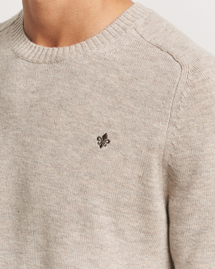 Herre | Trøjer | Morris | Hertford Merino Crew Neck Khaki