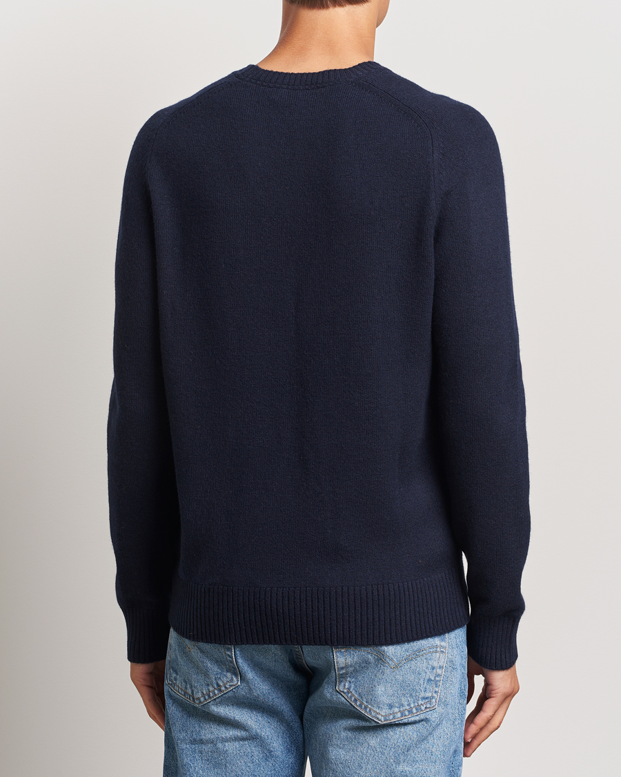 Herre | Trøjer | Morris | Hertford Merino Crew Neck Navy
