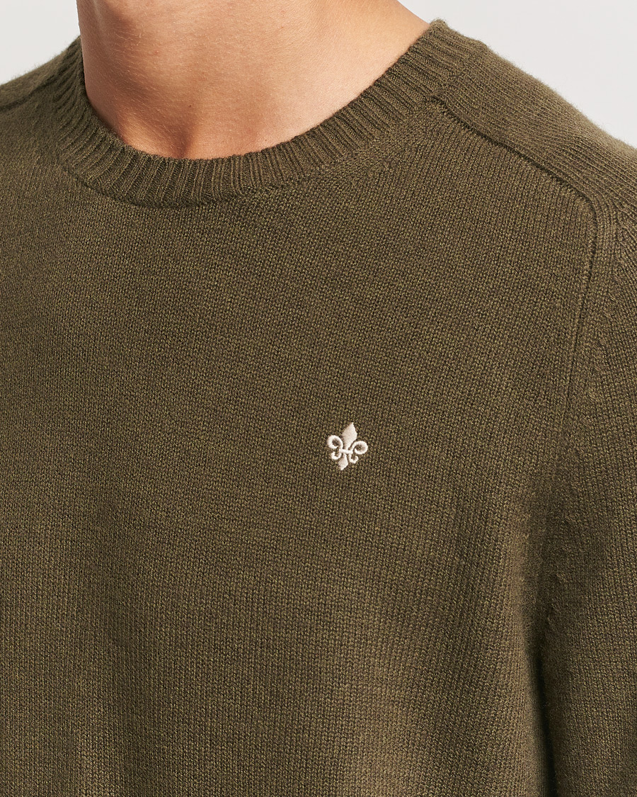 Herre | Trøjer | Morris | Hertford Merino Crew Neck Olive