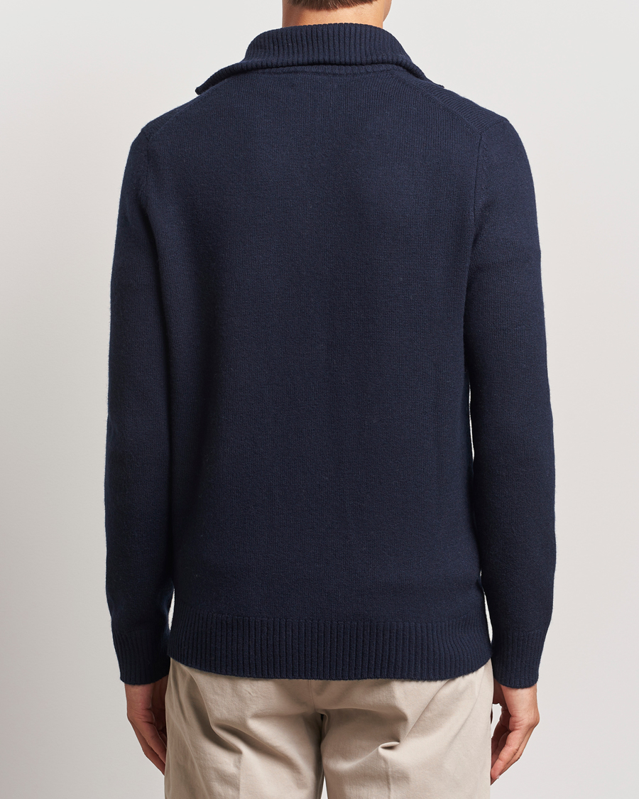 Herre | Trøjer | Morris | Hertford Merino Half Zip Navy