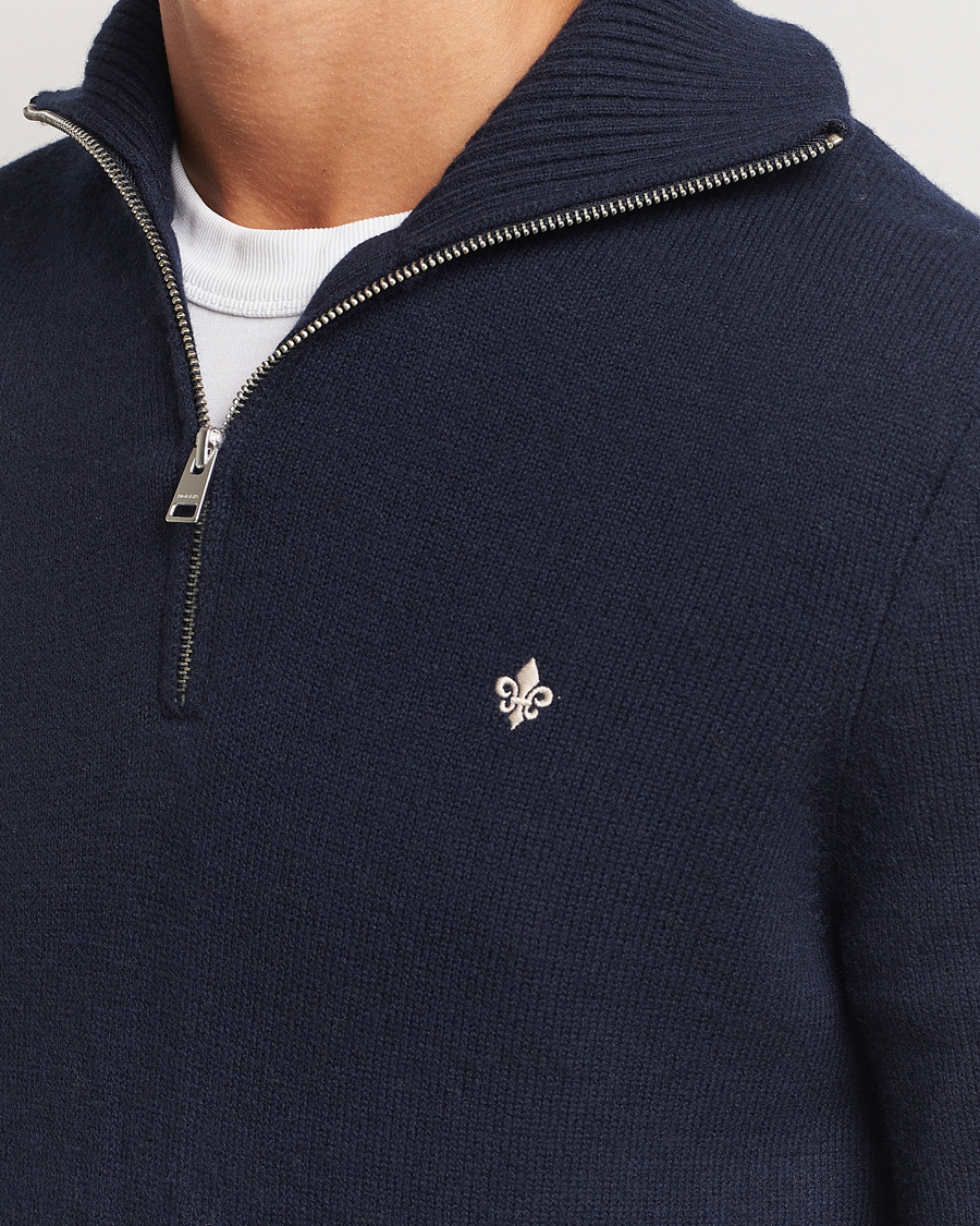 Herre | Trøjer | Morris | Hertford Merino Half Zip Navy