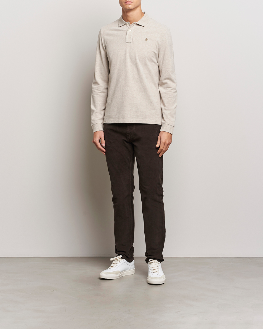 Herre | Trøjer | Morris | Camden Long Sleeve Polo Khaki