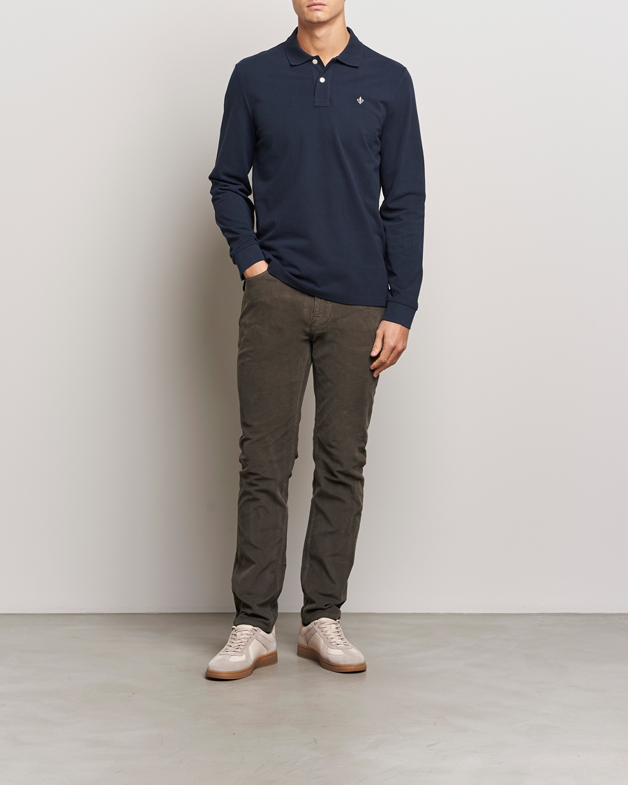 Herre | Trøjer | Morris | Camden Long Sleeve Polo Blue