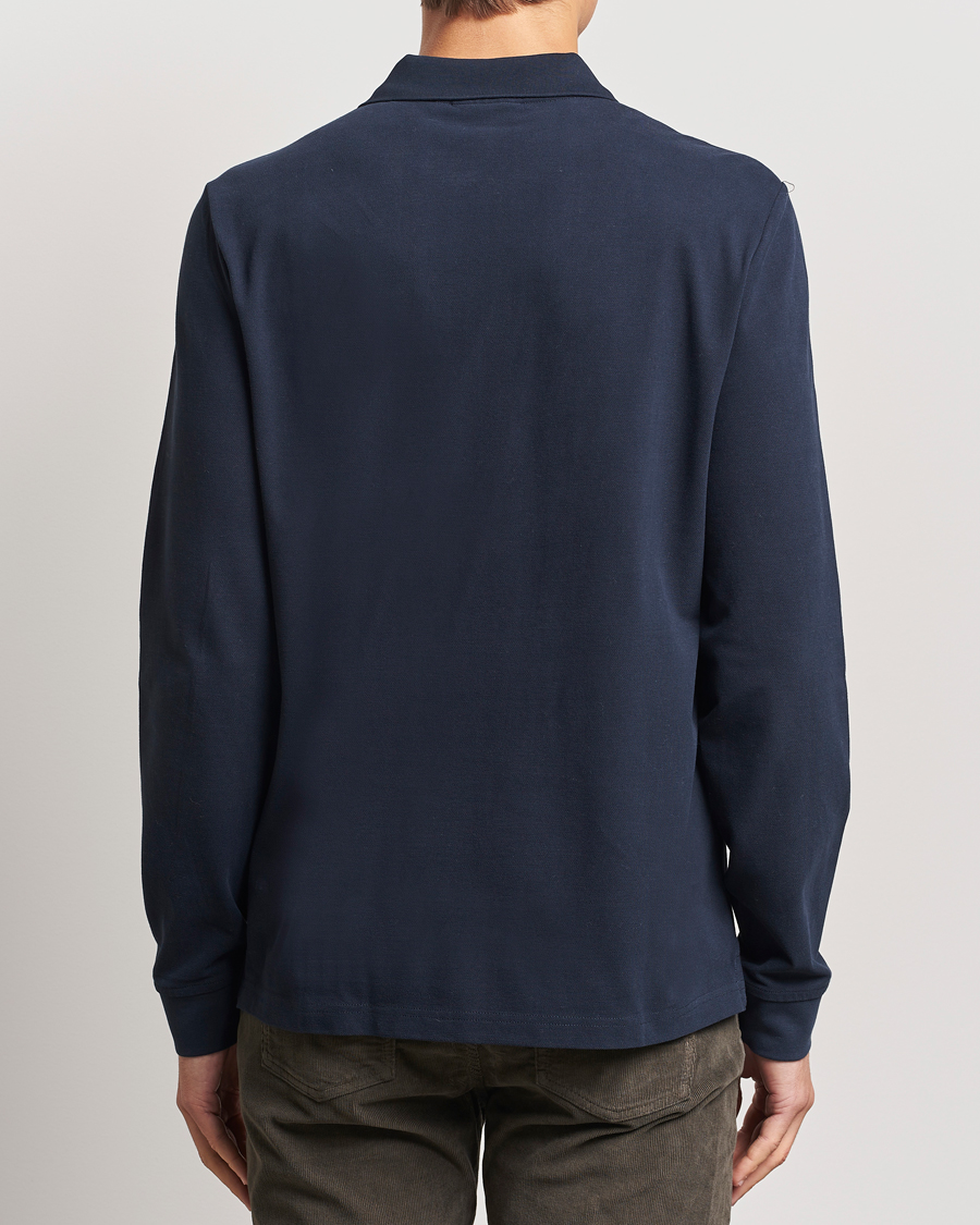 Herre | Trøjer | Morris | Camden Long Sleeve Polo Blue