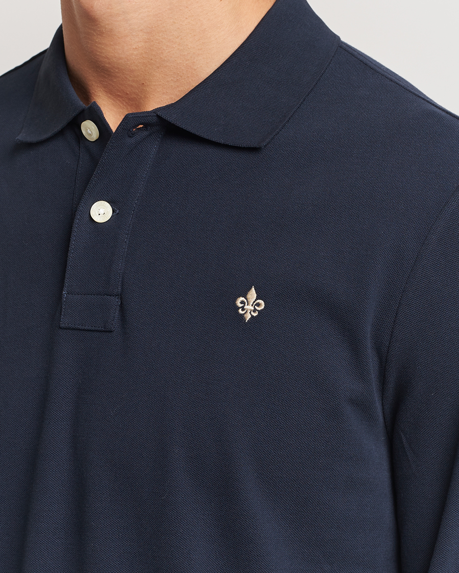 Herre | Trøjer | Morris | Camden Long Sleeve Polo Blue