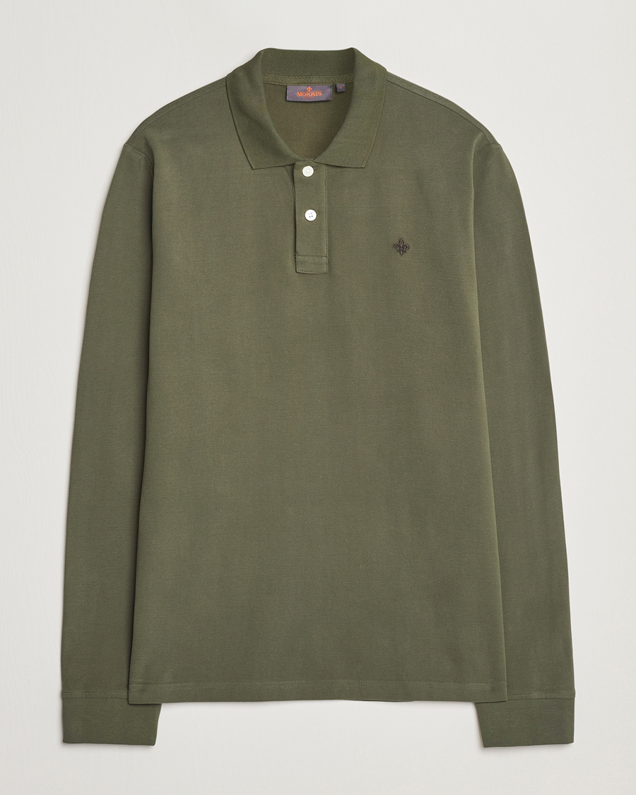 Herre | Trøjer | Morris | Camden Long Sleeve Polo Olive