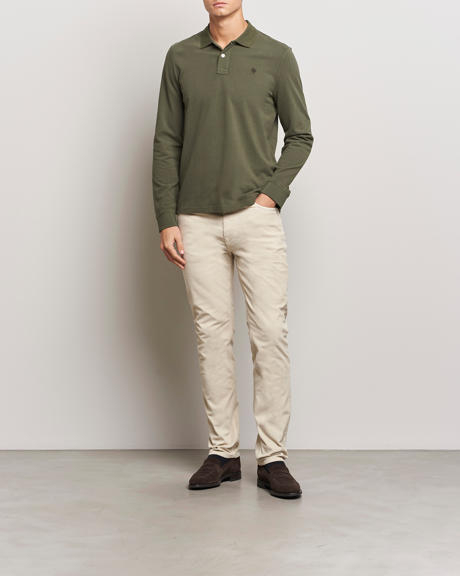 Herre | Trøjer | Morris | Camden Long Sleeve Polo Olive