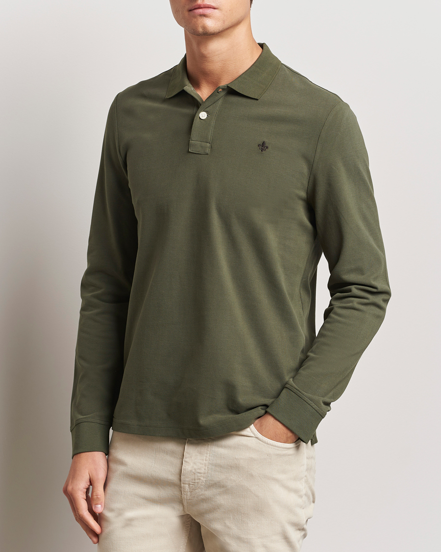 Herre | Trøjer | Morris | Camden Long Sleeve Polo Olive