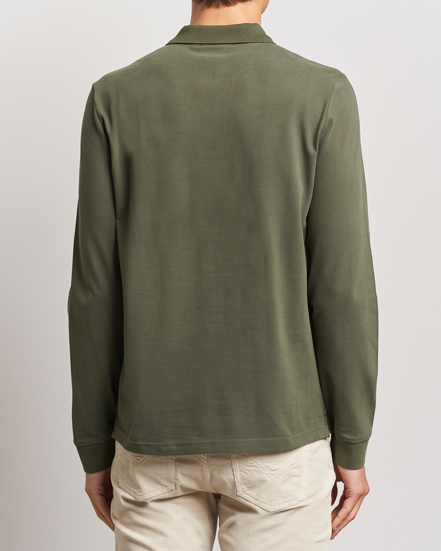 Herre | Trøjer | Morris | Camden Long Sleeve Polo Olive